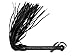 Leather Flogger - with 50 Premium Leather Tails Braided Handle Grip and Wrist Strap Small Whip Crop