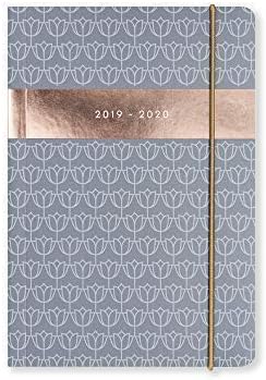 Matilda Myres Tulip A6 Page a Day Academic Diary Grey 2019-2020 - Color: Grey