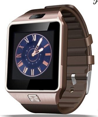 SMFR Bluetooth Smart Watch SIM card watchphone Smartphone Call for andorid iphone SMS Anti-lost HD Watch Phone Upgraded smartwrist (gold)