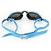 MP Michael Phelps XCEED Swimming Goggles, Mirrored Lens, Blue/Black Frame