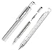 Multitool Pen [2 Pack] Stylus Pen 9-in-1 Combo Pen [Functions as Touchscreen Stylus, Ballpoint Pen, 4