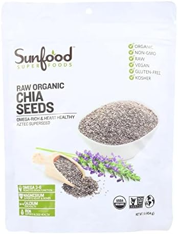 Sunfood Superfoods Chia Seeds Organic Raw, 1 Lb price in Saudi Arabia ...