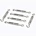 Cozihom, M6 Hook & Eye/C to O Turnbuckle 304 Stainless Steel, Hardware Kit for Wire Rope Tension Heavy Duty, for Sun Shade, Tent Installation, Anti-Rust, 6 Packs