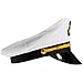 NJ Novelty - Yacht Captain Hat Sailor Skipper Cap Sailor Adult Costume Accessory