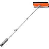 Eazer 46'' Professional Window Cleaner Tool, 2-in-1 Rotatable Squeegee for Window Cleaning Kit, Window Washing Equipment Kit with Threaded Extension Pole(20''-46'') for Shower/Windshield.