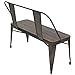 WOYBR Steel, Bamboo Oregon Dining Bench, 18.50