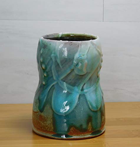 836 Vase, Soda Fired, Wheel Thrown Stoneware, Organizer