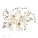 Remedios Bridal Flower Side Hair Comb Wedding Accessory Rhinestone Headpiece