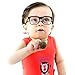 Style Vault Kd210 infant baby toddlers Age 0-24 Months 80s retro hipster Glasses Sunglasses (80s Black-clear)