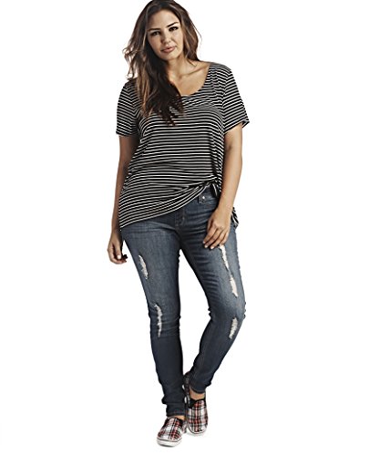 Wet Seal Women's Blue Asphalt Pull On 