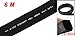Uxcell a11110900ux0049 16 mm Black Polyolefin Insulation Heat Shrink Tubing 6M 19.7'