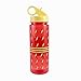Silver Buffalo DC Comics FL0464 Flash Logo Tritan Water Bottle with All Around Pattern, 20 oz, Red