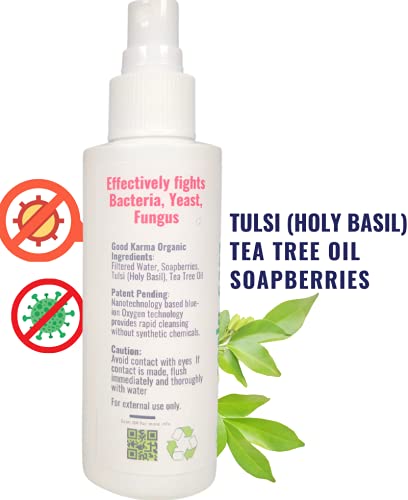 Tea Tree Hair and Scalp treatment Spray. Rapid relief from Dry Itchy Scalp Moisturizer and Anti-Dandruff. Herbal Tulsi with Tea Tree oil Hair and Body moisturizer.