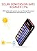 Solar Charger Power Bank 25000mAh Portable Charger Battery Pack with 3 Outputs & 2 Inputs Huge Capacity Backup Battery Compatible Smartphone,Tablet and More