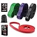 Whatafit Pull Up Assist Bands-Set of 4-Best Resistance Stretch Band for Men & Women. Crossfit Assistance Band for Exercise, Chin Ups, Powerlifting, Training, Gyms, Mobility Home Fitness-Single or Set