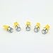 Hercoo Pack of 5pcs 168 W5W T10 5050 SMD LED Bulb Roof Cab Marker for 99-14 Ford Pickup - Amber