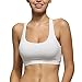 Animastyle Women's Wirefree Yoga Bra High Support Padded Sports Bra White M