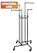 Clothing Rack Econoco - Heavy Duty Pipeline Adjustable, 4 Way Rack, Plumbing Pipe Clothes Rack, Anthracite Grey
