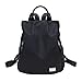 Laifu Nylon Backpack Women Anti-theft Daypack Girls Casual Travel Backpack, Black
