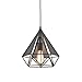 YOBO Lighting Polygon Loft Art Deco Vintage Wire Pendant Kitchen Chandeliers, Oil Rubbed Bronze