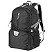 UNCLEGEAR Lightweight Hiking Backpack, Packable Travel Daypack Foldable Nylon Casual Rucksack for Sport School Camping Outdoor 30L Black Backpacks for Men Women