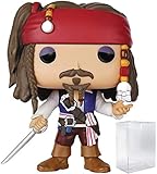 Funko Pop! Disney: Pirates of The Caribbean - Captain Jack Sparrow Vinyl Figure (Bundled with Pop Box Protector Case)