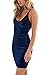 Zyyfly Doramode Womens Spaghetti Strap Bodycon Sleeveless Backless Velvet Sexy Short Club Dress
