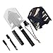 Rose Kuli Folding Shovel Multitool - Military Compact Snow Shovel for Car Camping Backpacking Gardening Outdoor Activities