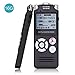 Digital Voice Recorder,ABLEWE 16GB Audio Voice Activated Recorder with Playback,Rechargeable, Portable Dictaphone Sound Recorder MP3 Player for Lectures/Meetings/Interviews/Class (16G)