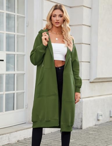 RITOSTA Long Sweatshirts Women Hoodie Long Zip Up Jacket Women Transition Coat Autumn Winter Large Size Hoodie
