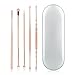 Shouhengda Ear Wax Removal And Blackhead Removal Kit Acne Needle Extractor Tool Stainless Steel Set-Rose Gold 5 Pcs