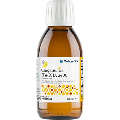Metagenics OmegaGenics EPA DHA 2400 Liquid Omega 3 Fish Oil Daily Supplement to Help Support