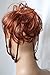 CAISHA Jumbo Scrunchie Braided Updo Wavy Messy Bun Hairpiece Copper Brown G14D