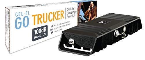 Cel-Fi GO Truck | T-Mobile Cell Phone Smart Signal Booster 4G LTE | Heavy Duty Trucker Wideband Antenna and Amplifier Kit | All Carriers with Carrier Switching | Multiuser Gain Up to 70 dB