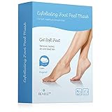 2 Pairs Exfoliating Foot Peel Mask, Baby Soft & Smooth Feet, Peeling Away Rough Dead Skin & Calluses in 1-2 Weeks, Repairing Exfoliant