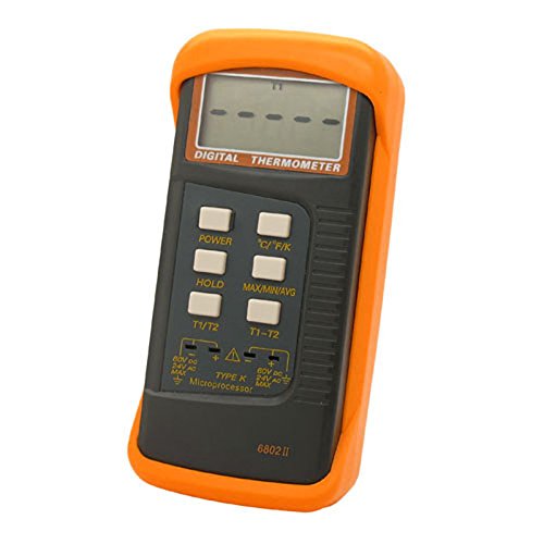 Thermometer Thermocouple Sensor 1300Â°C Digital LCD 2 Channel K Type Thermometer Thermocouple Sensor Temperature Monitor Temperature Gauge Temperature Sensor - St.Dona