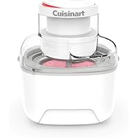 Cuisinart Compact Single-Serve Ice Cream Maker, 1-Pint Capacity, Easy Cleaning, White (ICE-M10C)