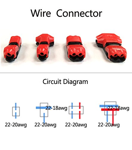 Alightings T type 2pin Wire Connector with no wire-stripping required for Mid-span Branching in Wires Connection, Main Cable 22-20 AWG, branch 22-20AWG (pack of 10) - Thumbnail 6