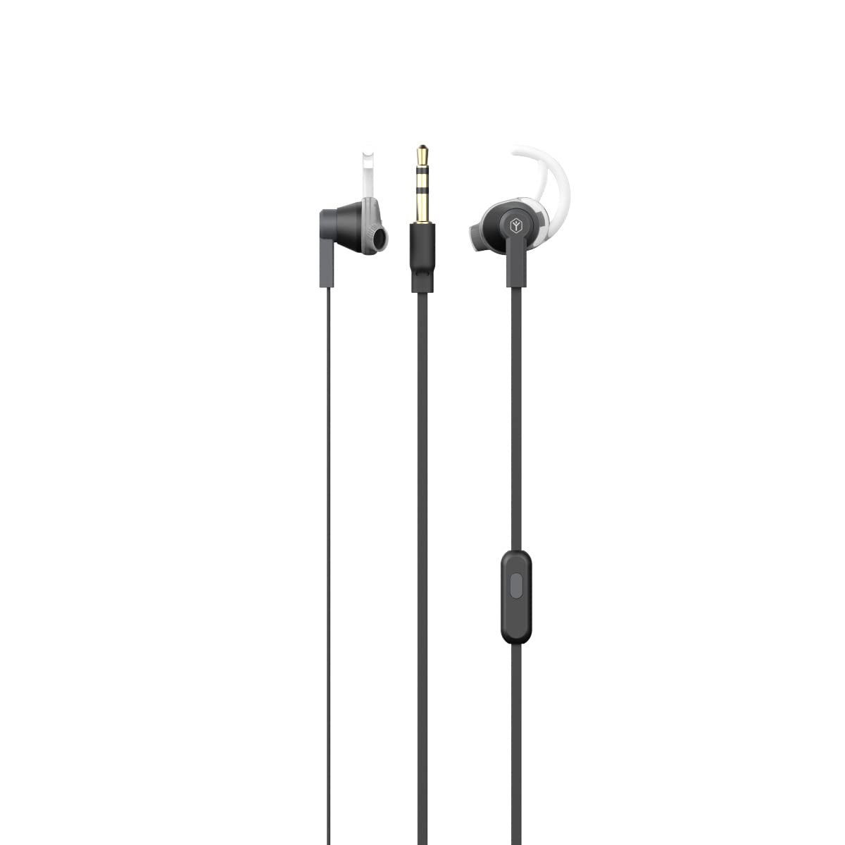 Ryght Sport Buds R483669 In-Ear Earphones with Built-In Microphone Black and Grey
