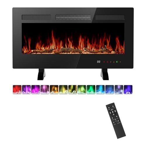 DUMOS 36-Inch Electric Fireplace