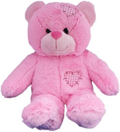 Recordable Pink Patches Teddy Bear Talking 16"