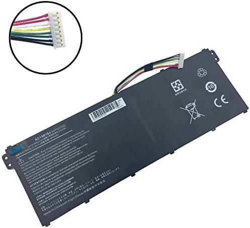 EBK New Laptop Battery AC14B18J for Acer Chromebook 11 CB3-111 CB5-311 15 C910 Gateway NE512 Acer TravelMate B115-M B115-MP x359 x349 3ICP5/57/80