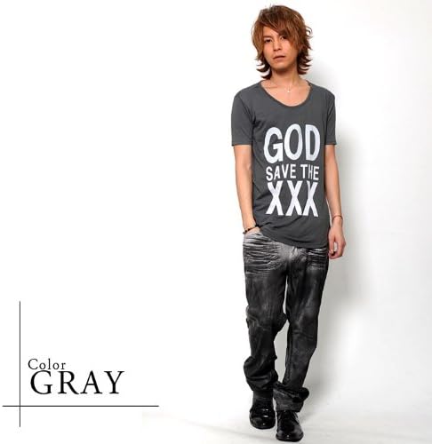 Amazon お兄系 Tシャツ メンズ Rosso By Vice Fairy プリントバナナドレープ半袖tee Tシャツ カットソー 通販