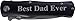 CustomGiftsNow Best Dad Ever Folding Pocket Knife with Pocket Clip (Black Handle)