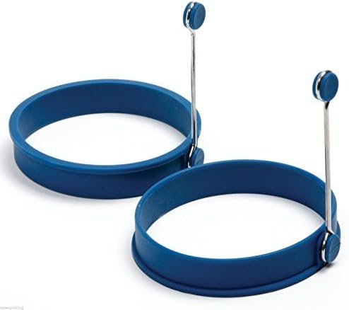 NEW NORPRO 2 PC SET ROUND SILICONE EGG PANCAKE RINGS MOLD COOKIE BURGER by Interstellarr