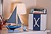 Blue and White Nautical Collapsible Toy Storage Organizer by Clever Creations | Toy Box Folding Storage Cube for Kids Bedroom | Perfect Size Storage Cube for Books, Kids Toys, Baby Toys, Baby Clothes