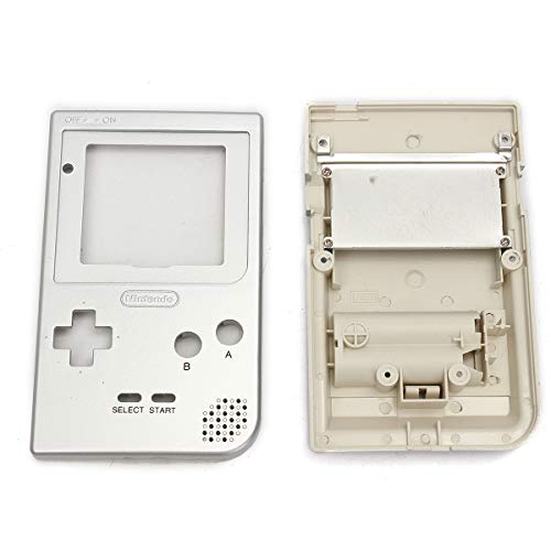 Tanchen Silver Full Housing Shell Case Cover Part for Gameboy Pocket GBP Full Parts Replacement Accessories