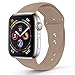 RUOQINI Compatible with Apple Watch Band 44mm,Sport Silicone Soft Replacement Band Compatible Apple Watch Series 4, M/L Walnut