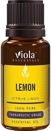 Lemon Essential Oil (Citrus Limon) 15ml - 100% Pure Therapeutic Grade Oil by Viola Essentials - Promotes Relaxation and Improves Sleep | Alleviates Migraine Pains.