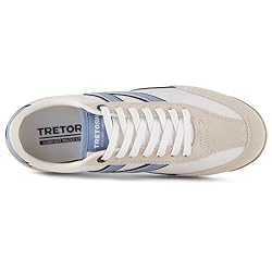 TRETORN Women's Rawlins Elite Sneakers, White/Blue, 6